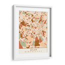 Milan, Mapas negros Tonos tierra 54 - Emiliano Deificus | Cuadro decorativo de Canvas Lab