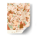 Milan, Mapas negros Tonos tierra 54 - Emiliano Deificus | Cuadro decorativo de Canvas Lab