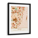 Miami, Mapas negros Tonos tierra 53 - Emiliano Deificus | Cuadro decorativo de Canvas Lab
