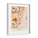 Miami, Mapas negros Tonos tierra 53 - Emiliano Deificus | Cuadro decorativo de Canvas Lab