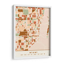 Miami, Mapas negros Tonos tierra 53 - Emiliano Deificus | Cuadro decorativo de Canvas Lab