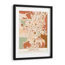 Medellin, Mapas negros Tonos tierra 49 - Emiliano Deificus | Cuadro decorativo de Canvas Lab