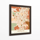 Medellin, Mapas negros Tonos tierra 49 - Emiliano Deificus | Cuadro decorativo de Canvas Lab