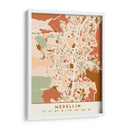 Medellin, Mapas negros Tonos tierra 49 - Emiliano Deificus | Cuadro decorativo de Canvas Lab