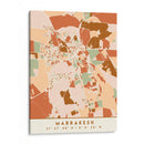 Marrakech, Mapas negros Tonos tierra 47 - Emiliano Deificus | Cuadro decorativo de Canvas Lab