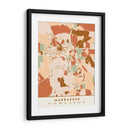 Marrakech, Mapas negros Tonos tierra 47 - Emiliano Deificus | Cuadro decorativo de Canvas Lab