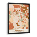 Marrakech, Mapas negros Tonos tierra 47 - Emiliano Deificus | Cuadro decorativo de Canvas Lab