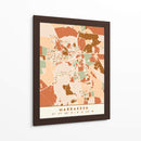 Marrakech, Mapas negros Tonos tierra 47 - Emiliano Deificus | Cuadro decorativo de Canvas Lab
