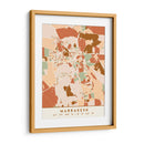 Marrakech, Mapas negros Tonos tierra 47 - Emiliano Deificus | Cuadro decorativo de Canvas Lab