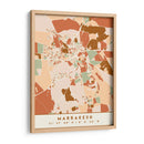 Marrakech, Mapas negros Tonos tierra 47 - Emiliano Deificus | Cuadro decorativo de Canvas Lab