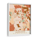 Marrakech, Mapas negros Tonos tierra 47 - Emiliano Deificus | Cuadro decorativo de Canvas Lab