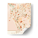 Manila, Mapas negros Tonos tierra 46 - Emiliano Deificus | Cuadro decorativo de Canvas Lab