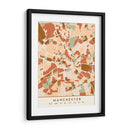Manchester, Mapas negros Tonos tierra 45 - Emiliano Deificus | Cuadro decorativo de Canvas Lab