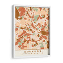 Manchester, Mapas negros Tonos tierra 45 - Emiliano Deificus | Cuadro decorativo de Canvas Lab
