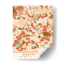 Manchester, Mapas negros Tonos tierra 45 - Emiliano Deificus | Cuadro decorativo de Canvas Lab