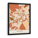 Madrid, Mapas negros Tonos tierra 44 - Emiliano Deificus | Cuadro decorativo de Canvas Lab