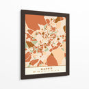 Madrid, Mapas negros Tonos tierra 44 - Emiliano Deificus | Cuadro decorativo de Canvas Lab