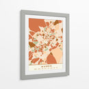 Madrid, Mapas negros Tonos tierra 44 - Emiliano Deificus | Cuadro decorativo de Canvas Lab
