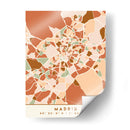 Madrid, Mapas negros Tonos tierra 44 - Emiliano Deificus | Cuadro decorativo de Canvas Lab