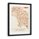 Los Angeles, Mapas negros Tonos tierra 42 - Emiliano Deificus | Cuadro decorativo de Canvas Lab