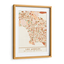Los Angeles, Mapas negros Tonos tierra 42 - Emiliano Deificus | Cuadro decorativo de Canvas Lab