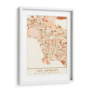 Los Angeles, Mapas negros Tonos tierra 42 - Emiliano Deificus | Cuadro decorativo de Canvas Lab