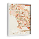 Los Angeles, Mapas negros Tonos tierra 42 - Emiliano Deificus | Cuadro decorativo de Canvas Lab