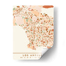Los Angeles, Mapas negros Tonos tierra 42 - Emiliano Deificus | Cuadro decorativo de Canvas Lab