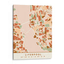 Liverpool, Mapas negros Tonos tierra 40 - Emiliano Deificus | Cuadro decorativo de Canvas Lab