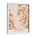 Liverpool, Mapas negros Tonos tierra 40 - Emiliano Deificus | Cuadro decorativo de Canvas Lab