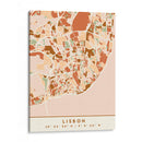 Lisboa, Mapas negros Tonos tierra 39 - Emiliano Deificus | Cuadro decorativo de Canvas Lab