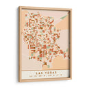 Las Vegas, Mapas negros Tonos tierra 38 - Emiliano Deificus | Cuadro decorativo de Canvas Lab