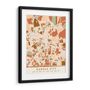 Kansas City, Mapas negros Tonos tierra 36 - Emiliano Deificus | Cuadro decorativo de Canvas Lab