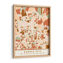 Kansas City, Mapas negros Tonos tierra 36 - Emiliano Deificus | Cuadro decorativo de Canvas Lab