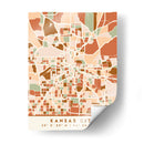Kansas City, Mapas negros Tonos tierra 36 - Emiliano Deificus | Cuadro decorativo de Canvas Lab