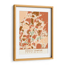 Kuala Lumpur, Mapas negros Tonos tierra 37 - Emiliano Deificus | Cuadro decorativo de Canvas Lab