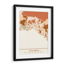 Estanbul, Mapas Negros Tonos Tierra 35 - Emiliano Deificus | Cuadro decorativo de Canvas Lab