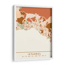 Estanbul, Mapas Negros Tonos Tierra 35 - Emiliano Deificus | Cuadro decorativo de Canvas Lab