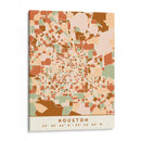 Houston, Mapas negros Tonos tierra 34 - Emiliano Deificus | Cuadro decorativo de Canvas Lab