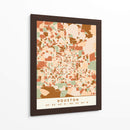 Houston, Mapas negros Tonos tierra 34 - Emiliano Deificus | Cuadro decorativo de Canvas Lab