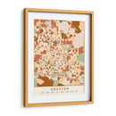 Houston, Mapas negros Tonos tierra 34 - Emiliano Deificus | Cuadro decorativo de Canvas Lab