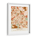 Houston, Mapas negros Tonos tierra 34 - Emiliano Deificus | Cuadro decorativo de Canvas Lab