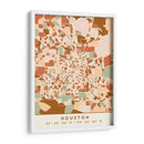 Houston, Mapas negros Tonos tierra 34 - Emiliano Deificus | Cuadro decorativo de Canvas Lab