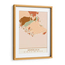 Honolulu, Mapas negros Tonos tierra 33 - Emiliano Deificus | Cuadro decorativo de Canvas Lab