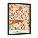 Hamburgo, Mapas negros Tonos tierra 31 - Emiliano Deificus | Cuadro decorativo de Canvas Lab