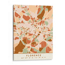 Florencia, Mapas Negros Tonos Tierra 30 - Emiliano Deificus | Cuadro decorativo de Canvas Lab