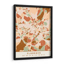 Florencia, Mapas Negros Tonos Tierra 30 - Emiliano Deificus | Cuadro decorativo de Canvas Lab