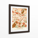 Florencia, Mapas Negros Tonos Tierra 30 - Emiliano Deificus | Cuadro decorativo de Canvas Lab