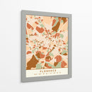 Florencia, Mapas Negros Tonos Tierra 30 - Emiliano Deificus | Cuadro decorativo de Canvas Lab