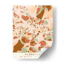 Florencia, Mapas Negros Tonos Tierra 30 - Emiliano Deificus | Cuadro decorativo de Canvas Lab